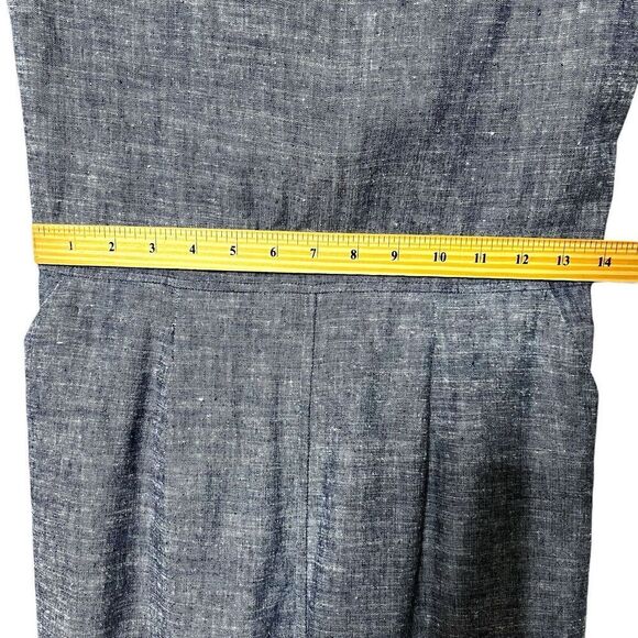Ozma Chambray Matador Jumpsuit Blue Organic Cotton Blend Women’s Size XS - Picture 13 of 15